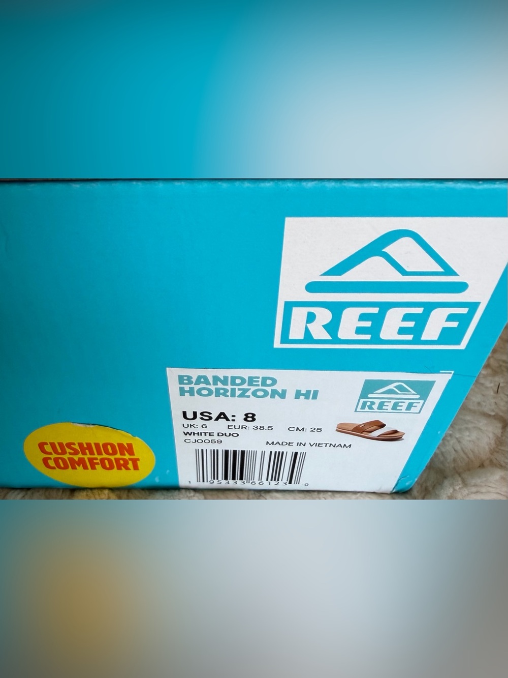 Reef Womens Banded Horizon Hi-White Duo - Picture 6 of 6